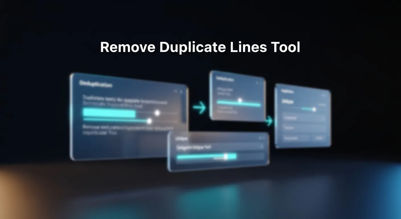Remove Duplicate Lines Tool