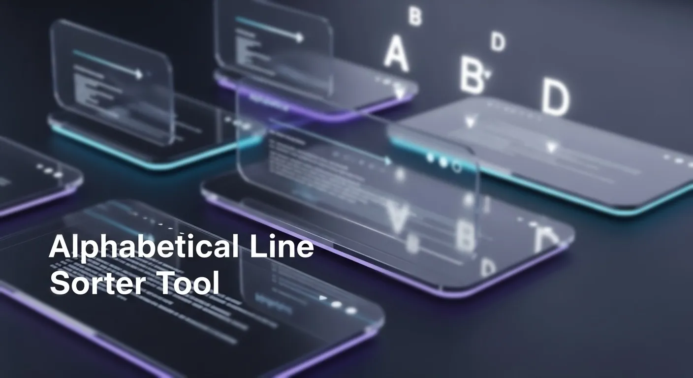Sort Lines Alphabetically Tool